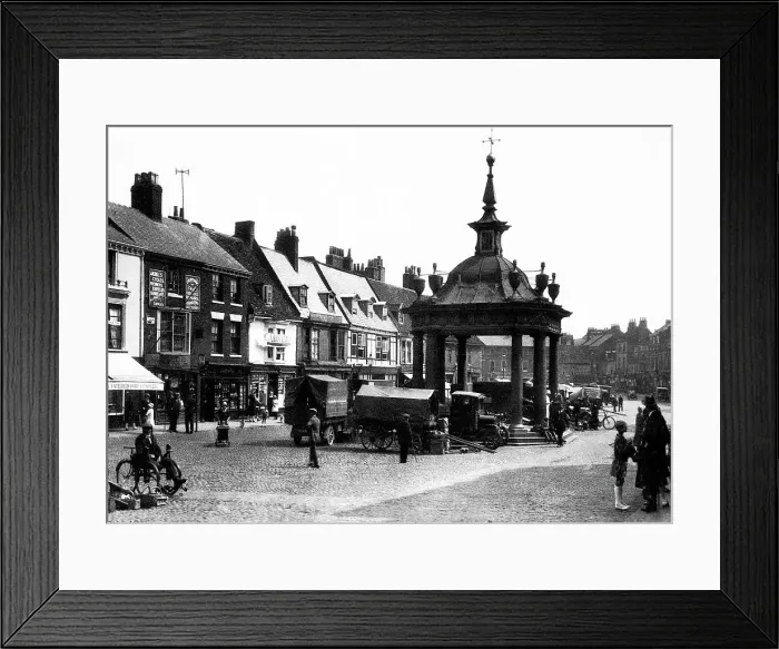 Framed Print : Beverley Market Place early 1900's Framed Print : Beverley Market Place early 1900's