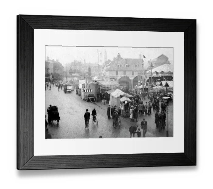 Framed Print : Beverley Sittings Fair early 1900's Framed Print : Beverley Sittings Fair early 1900's