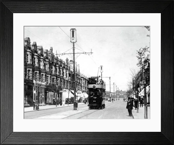 Framed Print : Devonshire Road, Bexhill on Sea early 1900's Framed Print : Devonshire Road, Bexhill on Sea early 1900's