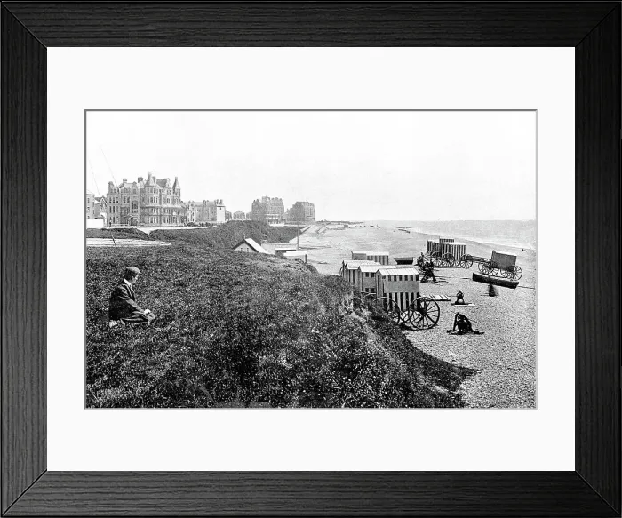 Framed Print : Bexhill-on-Sea Beach early 1900s Framed Print : Bexhill-on-Sea Beach early 1900s