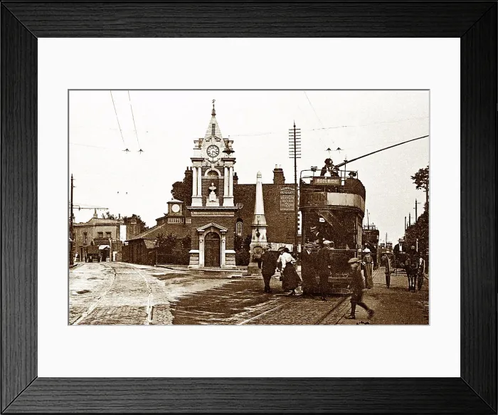 Framed Print : Bexleyheath Market Place early 1900's Framed Print : Bexleyheath Market Place early 1900's