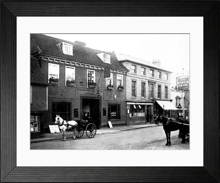Framed Print : Ongar The King's Head early 1900s Framed Print : Ongar The King's Head early 1900s