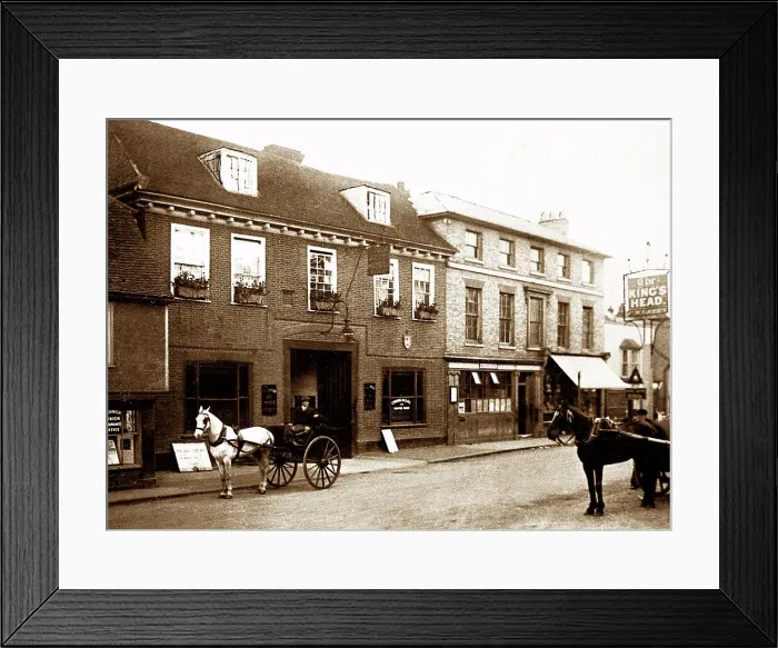 Framed Print : Kings Head, Ongar early 1900's Framed Print : Kings Head, Ongar early 1900's