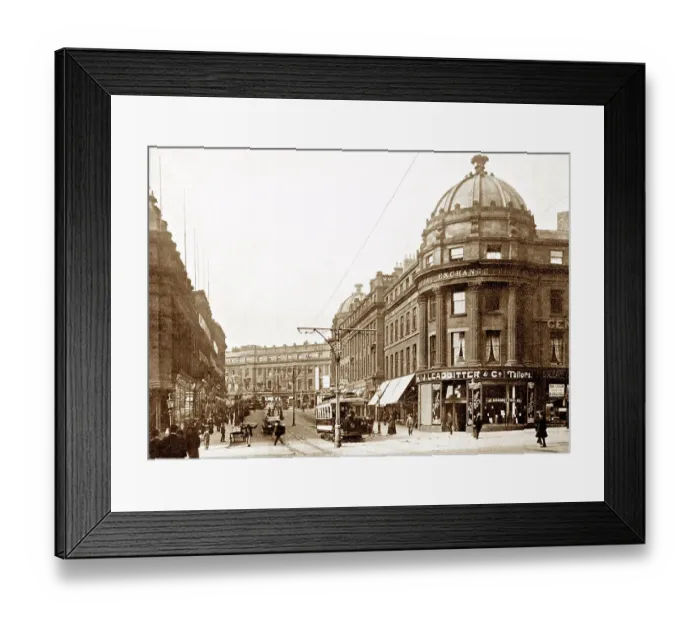 Framed Print : Newcastle-Upon-Tyne Market Street early 1900s Framed Print : Newcastle-Upon-Tyne Market Street early 1900s