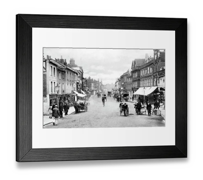 Framed Print : Newbury Northbrook Street Edwardian period Framed Print : Newbury Northbrook Street Edwardian period