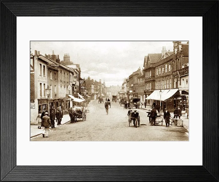 Framed Print : Northbrook Street, Newbury early 1900's Framed Print : Northbrook Street, Newbury early 1900's