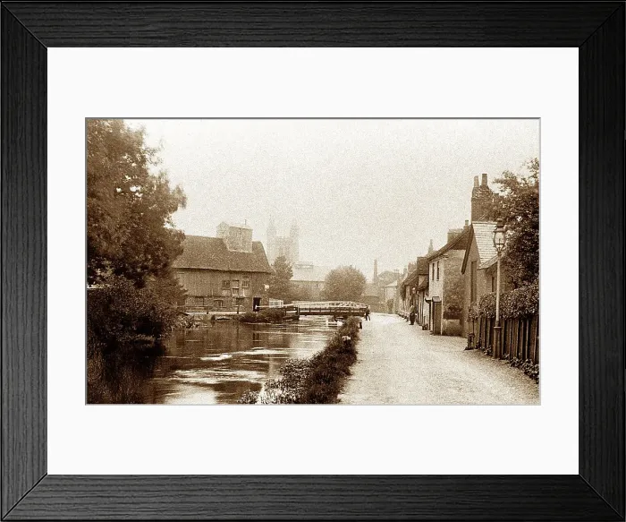 Framed Print : Newbury Canal early 1900's Framed Print : Newbury Canal early 1900's