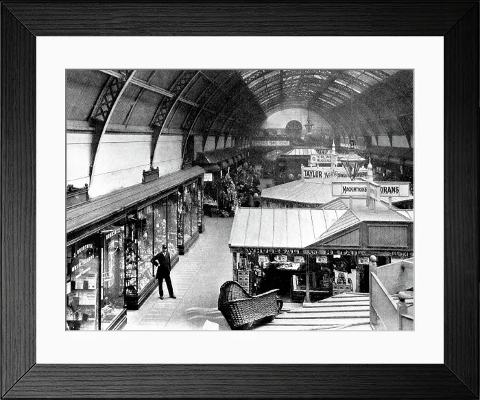 Framed Print : New Grainger Market, Newcastle upon Tyne early 1900's Framed Print : New Grainger Market, Newcastle upon Tyne early 1900's