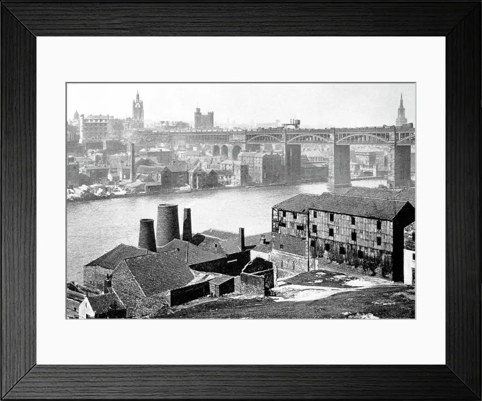 Framed Print : Newcastle-Upon-Tyne from the Rabbit Banks early 1900s Framed Print : Newcastle-Upon-Tyne from the Rabbit Banks early 1900s