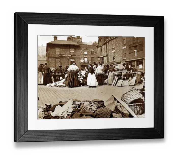 Framed Print : Newcastle-Upon-Tyne Paddy's Market early 1900s Framed Print : Newcastle-Upon-Tyne Paddy's Market early 1900s