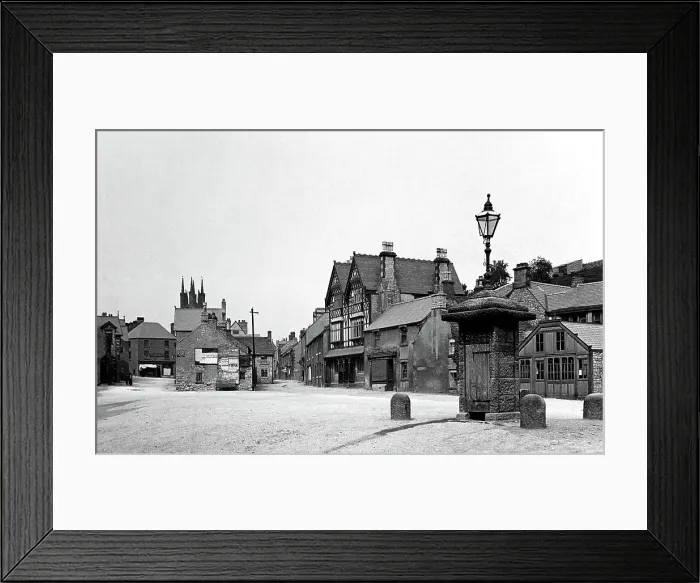 Framed Print : Tideswell Fountain Square early 1900s Framed Print : Tideswell Fountain Square early 1900s