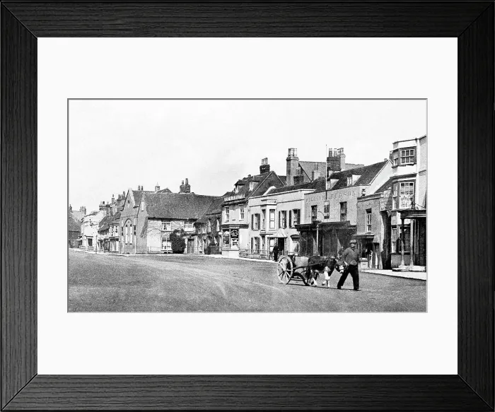 Framed Print : Titchfield High Street early 1900s Framed Print : Titchfield High Street early 1900s