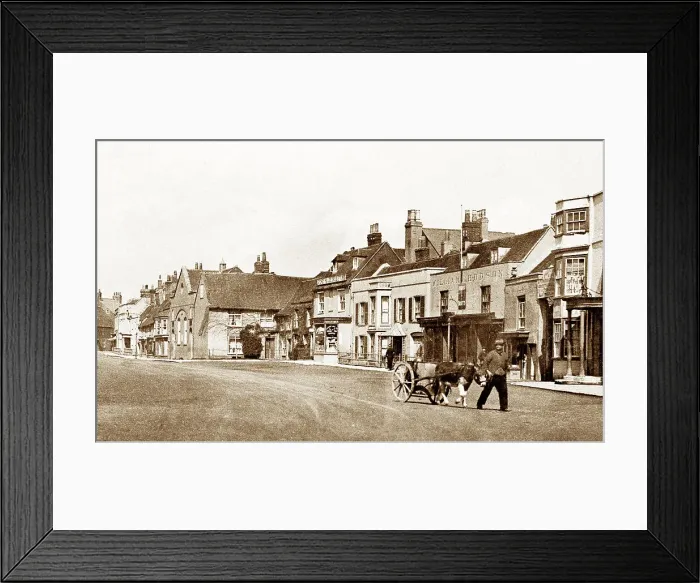 Framed Print : Titchfield High Street early 1900's Framed Print : Titchfield High Street early 1900's