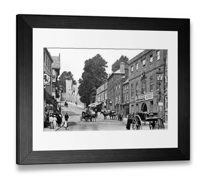Framed Print : Arundel High Street early 1900's Framed Print : Arundel High Street early 1900's