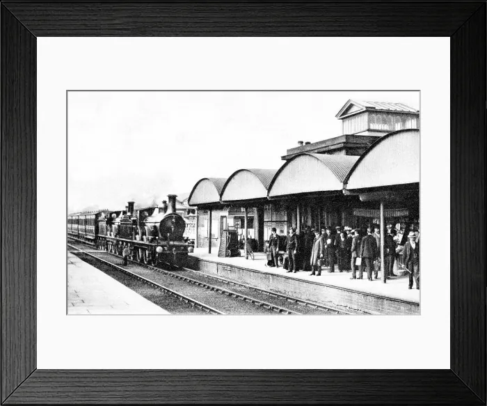 Framed Print : Ashby de la Zouch Midland Railway Station early 1900's Framed Print : Ashby de la Zouch Midland Railway Station early 1900's