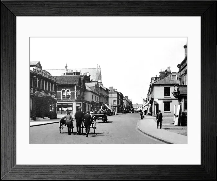 Framed Print : Bank Street, Ashford early 1900's Framed Print : Bank Street, Ashford early 1900's