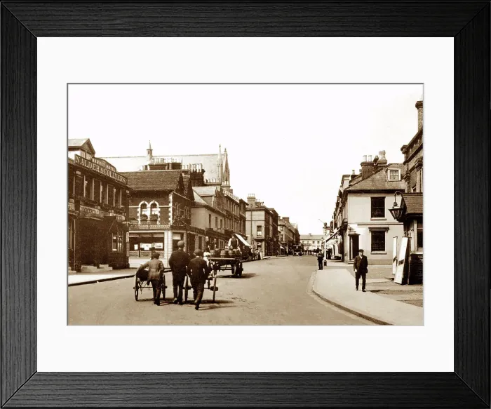 Framed Print : Ashford Bank Street early 1900s Framed Print : Ashford Bank Street early 1900s