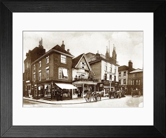 Framed Print : Ashford Middle Row early 1900s Framed Print : Ashford Middle Row early 1900s