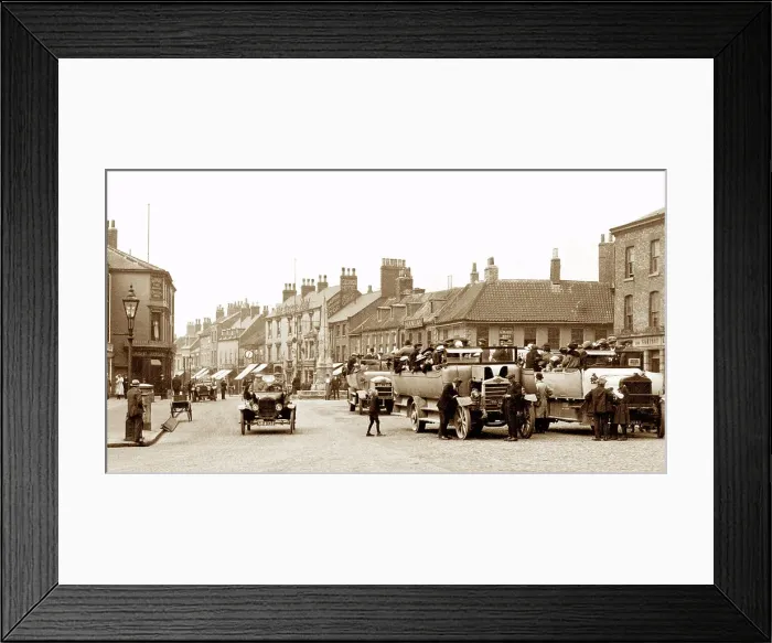 Framed Print : Selby Market Place early 1900's Framed Print : Selby Market Place early 1900's