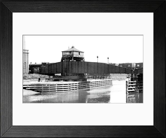 Framed Print : Selby Canal Railway Bridge early 1900s Framed Print : Selby Canal Railway Bridge early 1900s