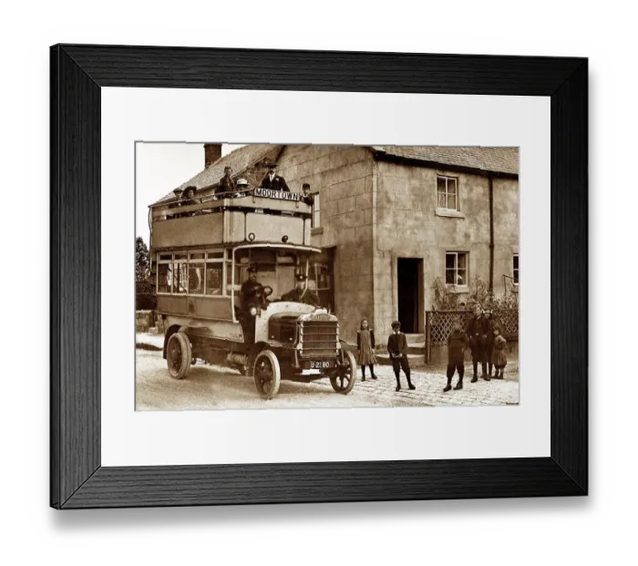 Framed Print : Shadwell bus terminus early 1900's Framed Print : Shadwell bus terminus early 1900's
