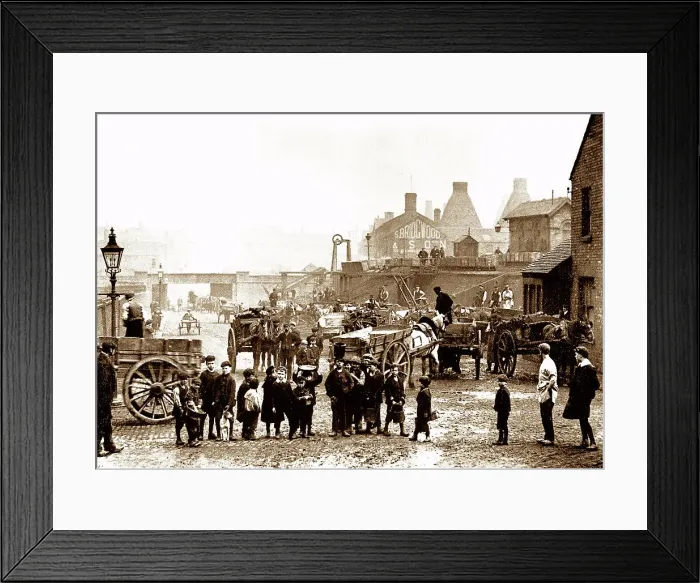 Framed Print : Longton Coal Wharf early 1900s Framed Print : Longton Coal Wharf early 1900s