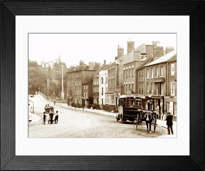 Framed Print : Bewdley Load Street probably 1920s Framed Print : Bewdley Load Street probably 1920s