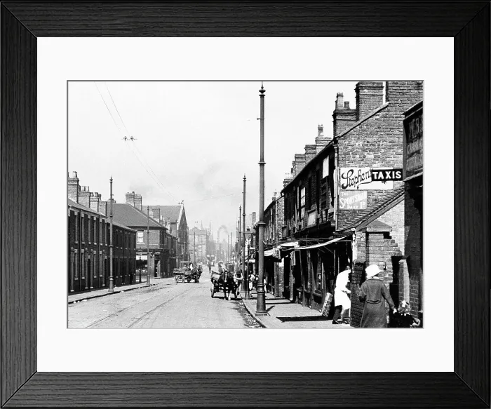 Framed Print : Longton Uttoxeter Road early 1900s Framed Print : Longton Uttoxeter Road early 1900s
