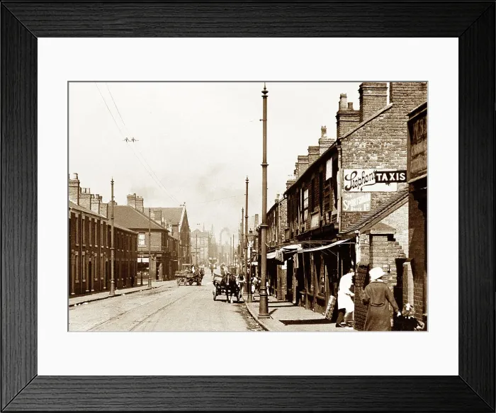 Framed Print : Uttoxeter Road, Longton early 1900's Framed Print : Uttoxeter Road, Longton early 1900's