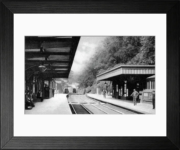 Framed Print : Railway Station, Newcastle under Lyme early 1900's Framed Print : Railway Station, Newcastle under Lyme early 1900's