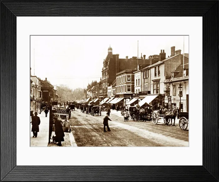 Framed Print : High Street, Newmarket early 1900's Framed Print : High Street, Newmarket early 1900's