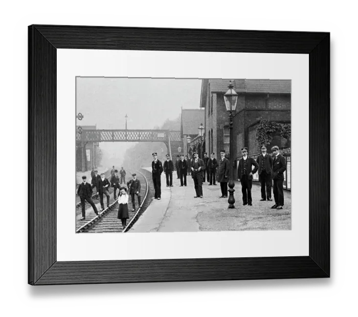Framed Print : Railway Station, Chapeltown early 1900's Framed Print : Railway Station, Chapeltown early 1900's