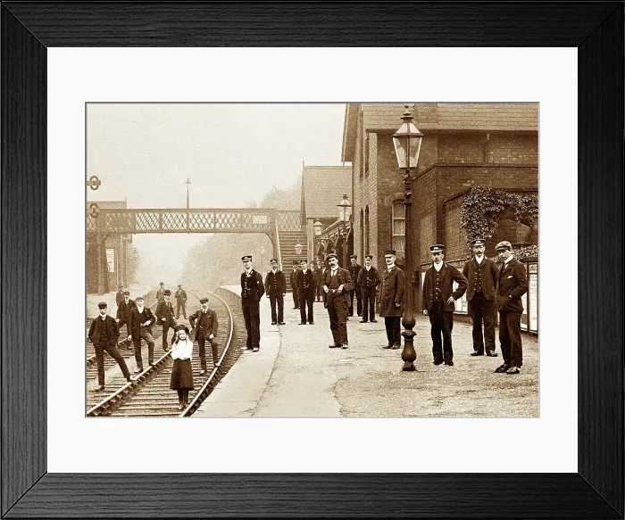 Framed Print : Chapeltown Railway Station early 1900s Framed Print : Chapeltown Railway Station early 1900s