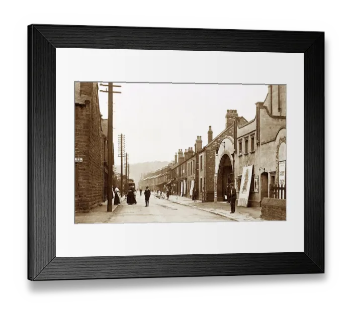 Framed Print : Chapeltown Station Road early 1900s Framed Print : Chapeltown Station Road early 1900s