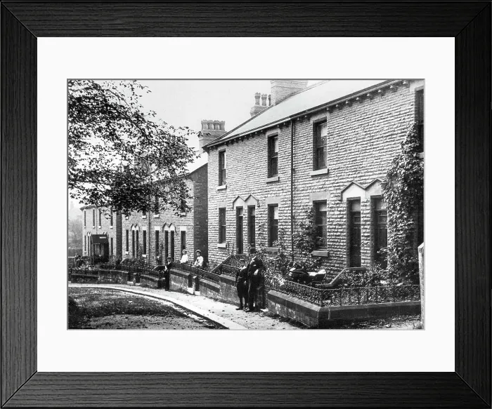 Framed Print : Belmont Avenue, Chapeltown early 1900's Framed Print : Belmont Avenue, Chapeltown early 1900's