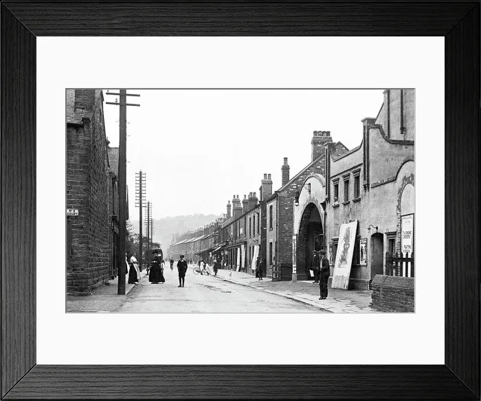 Framed Print : Station Road, Chapeltown early 1900's Framed Print : Station Road, Chapeltown early 1900's