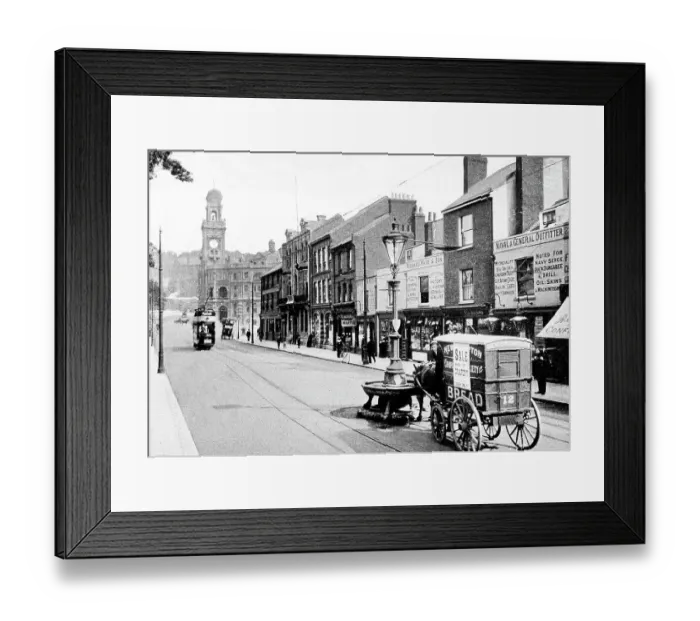 Framed Print : Military Street, Chatham early 1900's Framed Print : Military Street, Chatham early 1900's