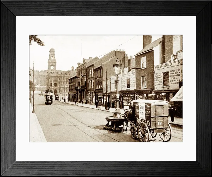 Framed Print : Chatham Military Street early 1900s Framed Print : Chatham Military Street early 1900s