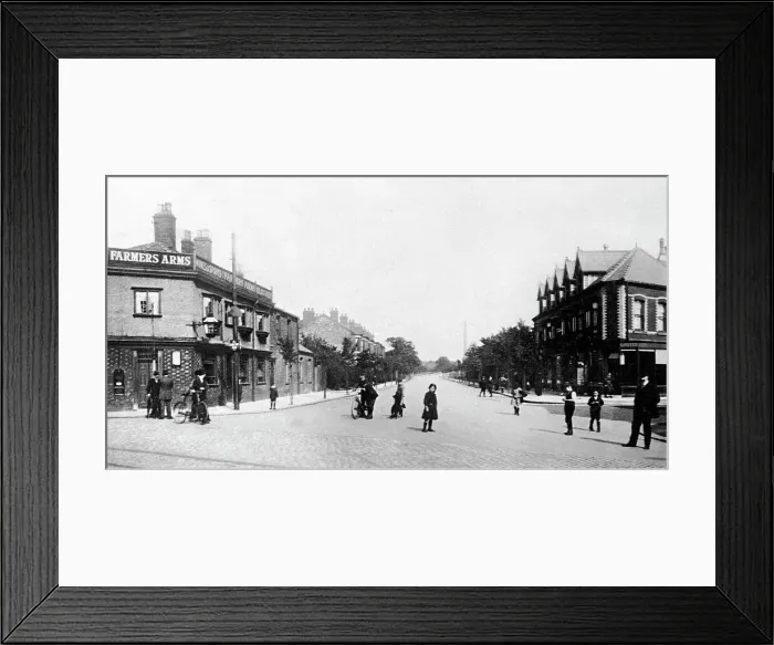 Framed Print : Edgeley Road, Cheadle Heath early 1900's Framed Print : Edgeley Road, Cheadle Heath early 1900's