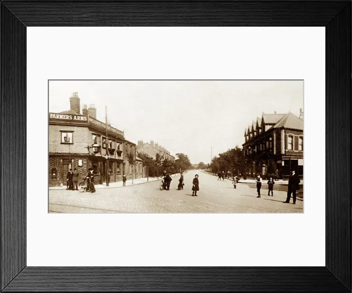 Framed Print : Edgeley Road, Cheadle Heath early 1900's Framed Print : Edgeley Road, Cheadle Heath early 1900's