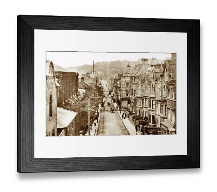 Framed Print : Chatham Railway Street early 1900s Framed Print : Chatham Railway Street early 1900s