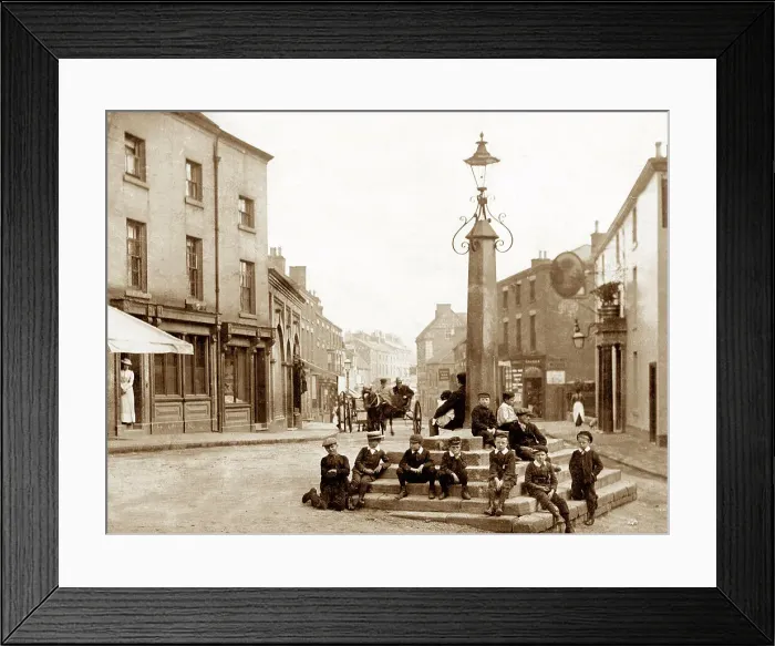 Framed Print : Cheadle The Cross early 1900s Framed Print : Cheadle The Cross early 1900s