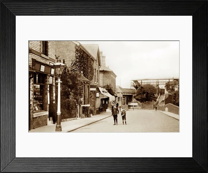 Framed Print : Cheadle Hulme Mellor Road early 1900s Framed Print : Cheadle Hulme Mellor Road early 1900s