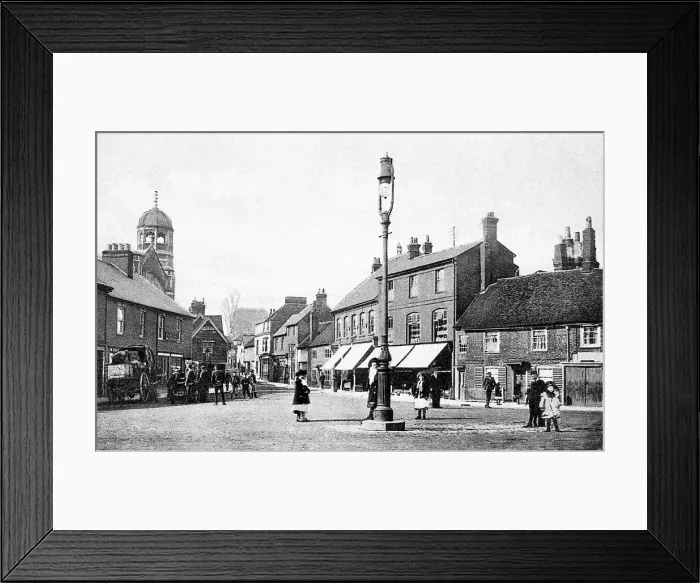 Framed Print : Blucher Street, Chesham early 1900's Framed Print : Blucher Street, Chesham early 1900's