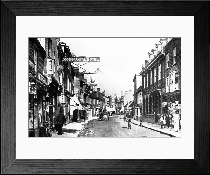 Framed Print : High Street, Chesham early 1900's Framed Print : High Street, Chesham early 1900's