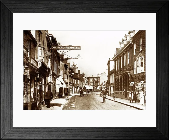 Framed Print : Chesham High Street early 1900s Framed Print : Chesham High Street early 1900s