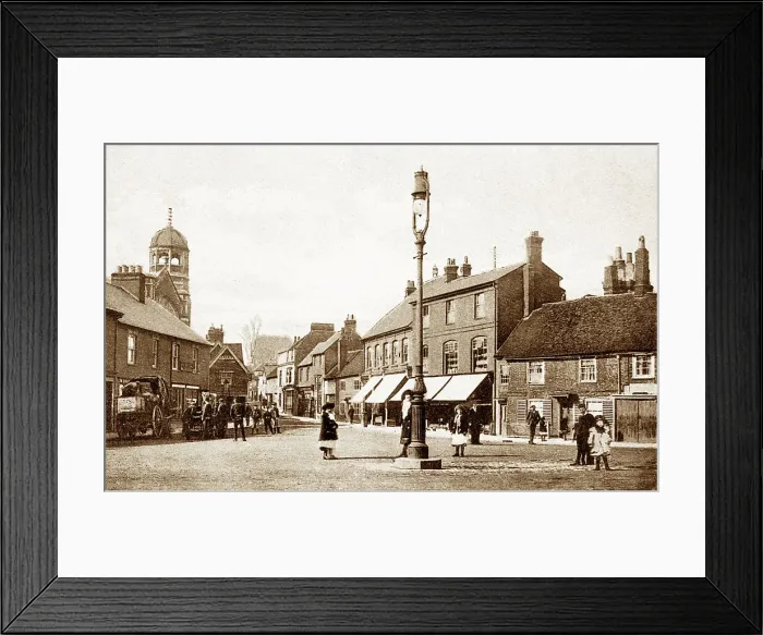 Framed Print : Chesham Blucher Street early 1900s Framed Print : Chesham Blucher Street early 1900s