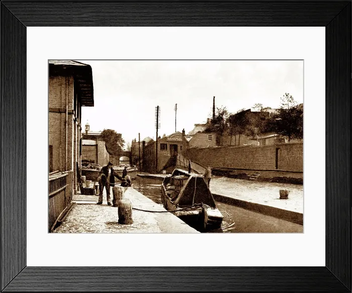 Framed Print : Chester Canal Locks early 1900s Framed Print : Chester Canal Locks early 1900s