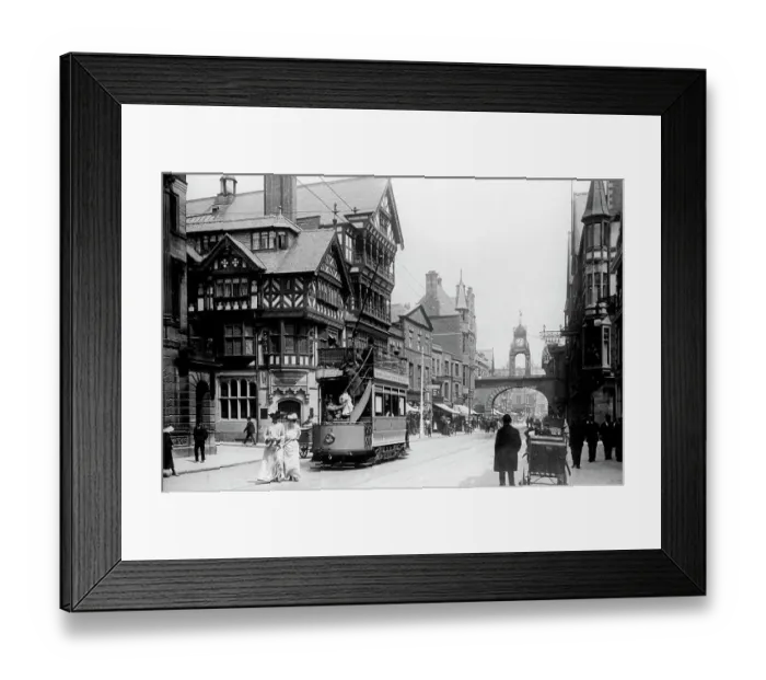 Framed Print : Eastgate Street, Chester early 1900's Framed Print : Eastgate Street, Chester early 1900's