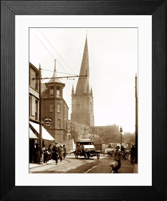 Framed Print : Chesterfield early 1900's